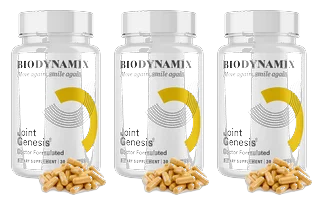 Three bottles of Joint Genesis, the 90-day package