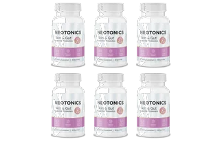 Six bottles of Neotonics gummies, the 180-day supply